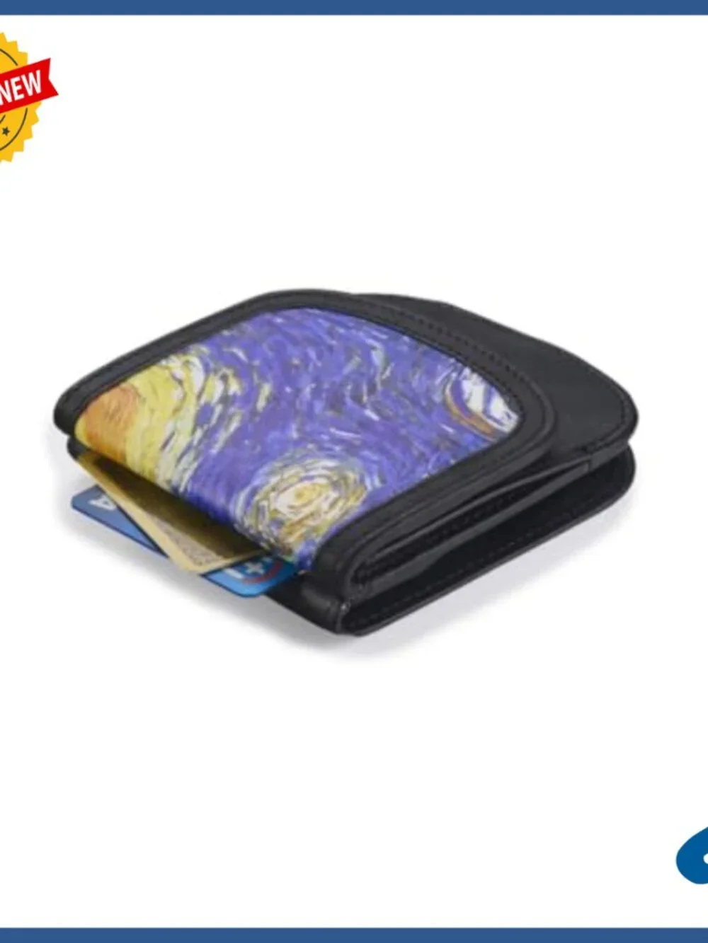 Compact Leather Wallet for Cards Coins Bills ID Front Pocket Folding